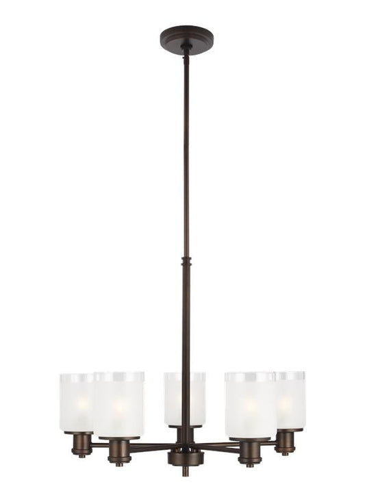 Norwood Collection: 5-Light Chandelier | Finish: Burnt Sienna