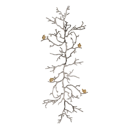A&B Home Atelier Branch 44-inch Silver and Gold Wall Sculpture
